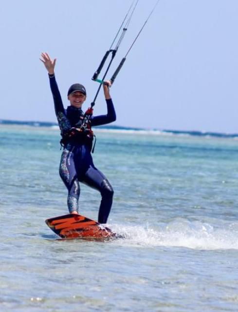 Kitesurfing at the international school «LUNA» in Sharm El Sheikh