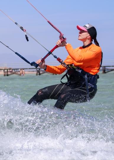 Kitesurfing at the international school «LUNA» in Sharm El Sheikh