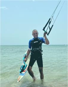 Kitesurfing at the international school «LUNA» in Sharm El Sheikh